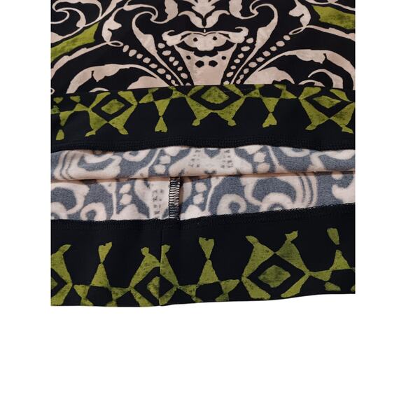 NEW DRESSBARN Dress 14 Stretchy Shirred 3/4 Sleeves Colorful Career Office Event - Picture 7 of 15